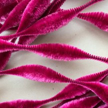 Large 5" Bump Chenille in Fuchsia Pink ~ 1 yd. (8 bumps)